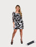 CHACHA Ruffle Knee length PRINTED Dress - D2760